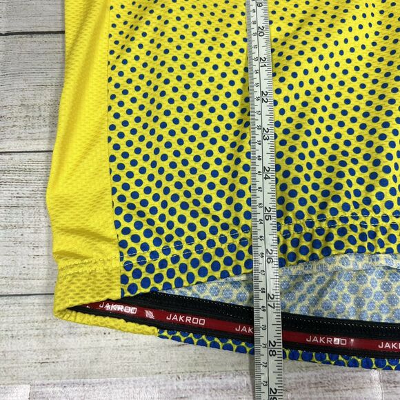 Santa Barbara Newcomers Club Mens Yellow Blue Cycling Jersey Outdoor Size XL - Picture 9 of 9